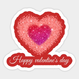 Happy valentines day Sticker